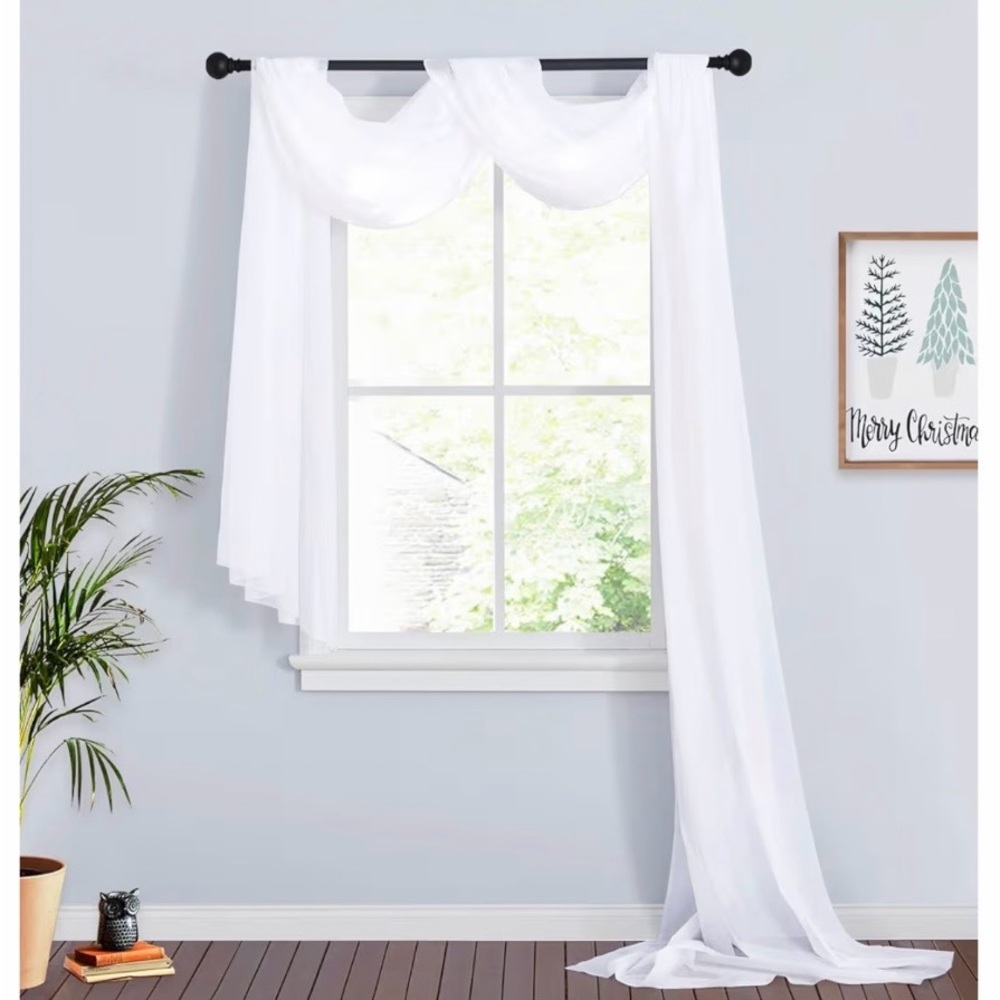 Set of 2 Sheer Panels 216"L x 60"W NWOT